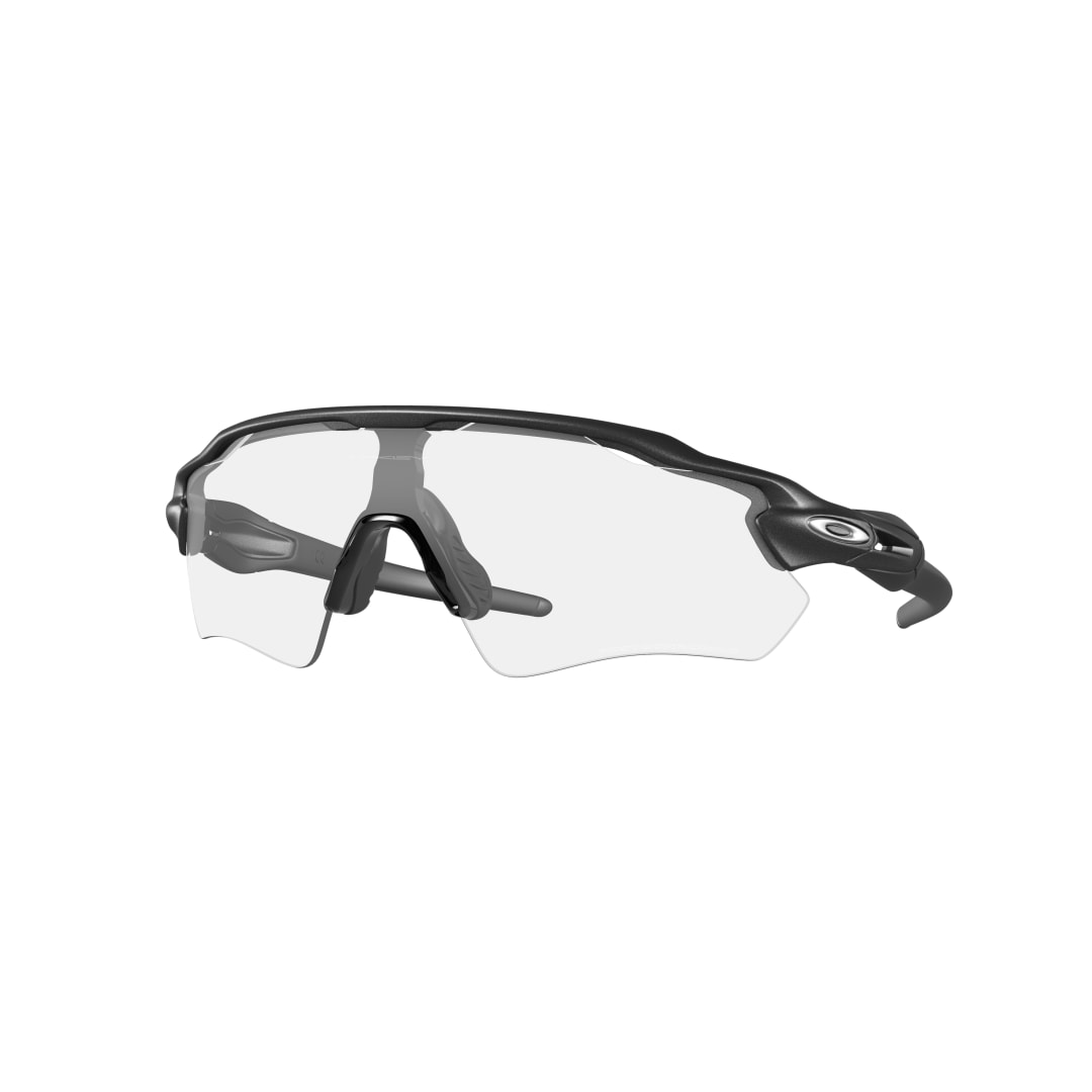 Oakley Radar® EV Path® Acero · Transparente a negro iridium fotocromático