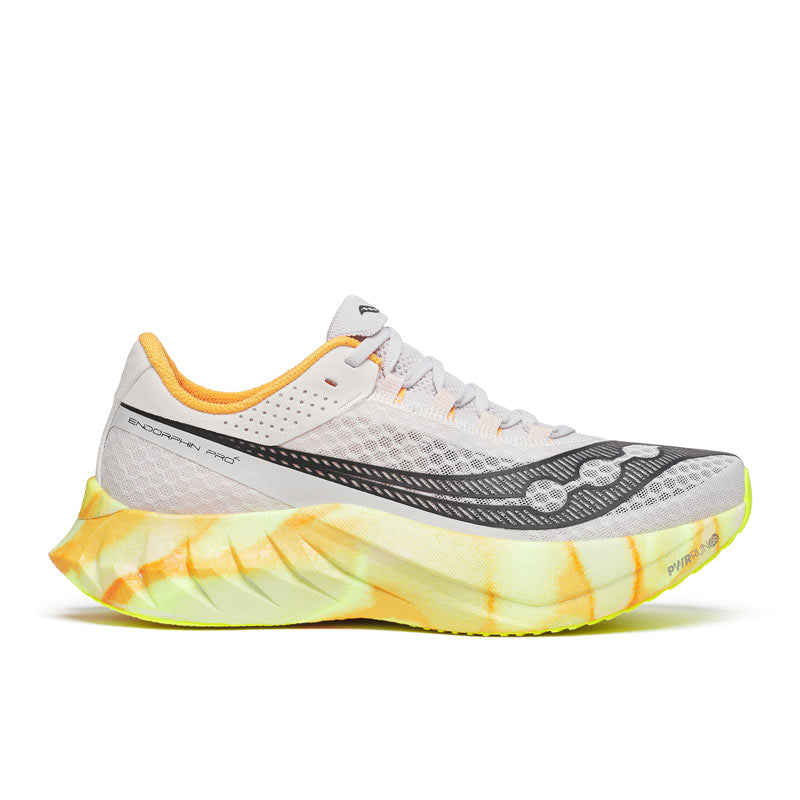 Saucony Endorphin Pro 4 para Hombre Blanco / Amarillo Naranja