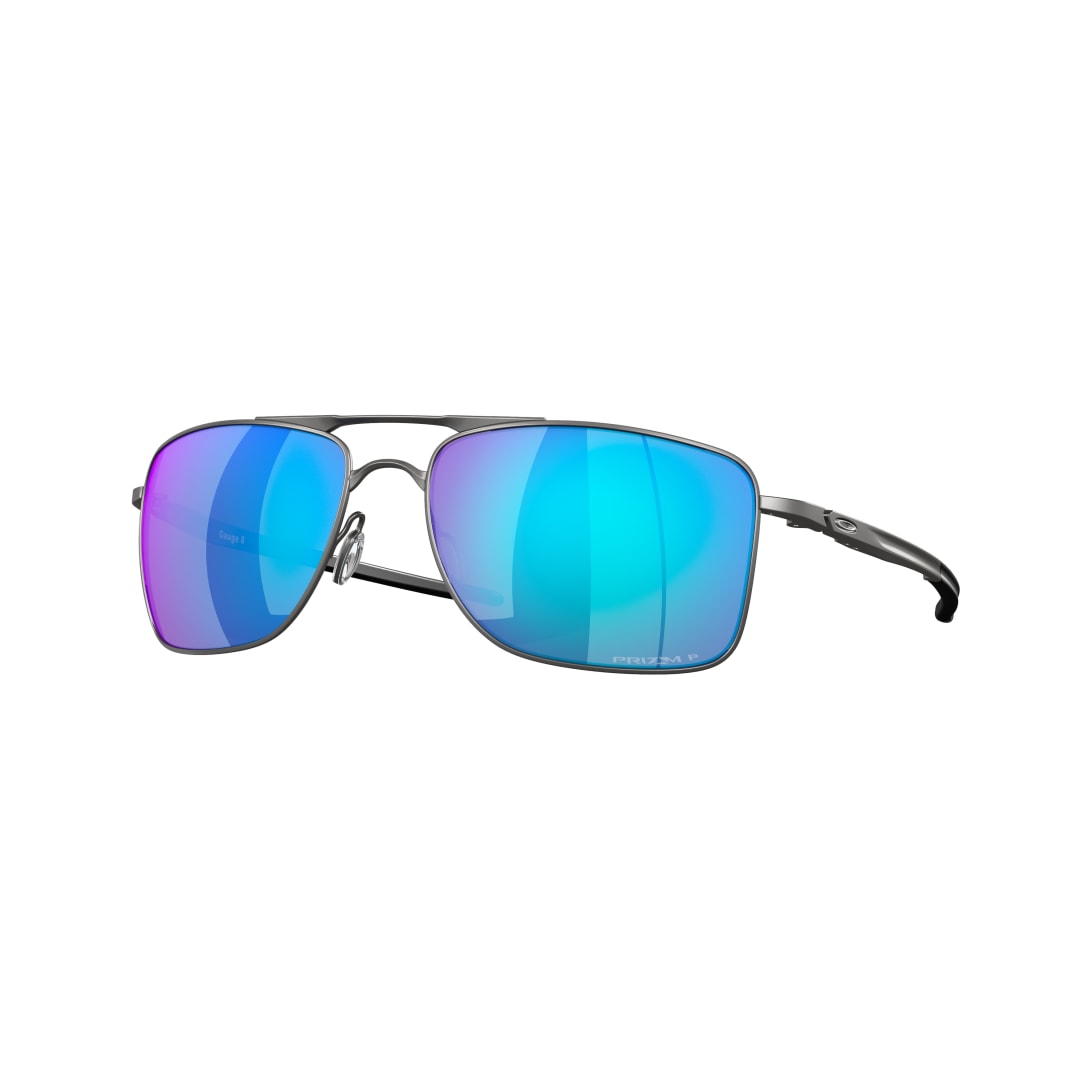 Oakley Gauge 8 Gris Plomo Mate · Prizm sapphire polarizado