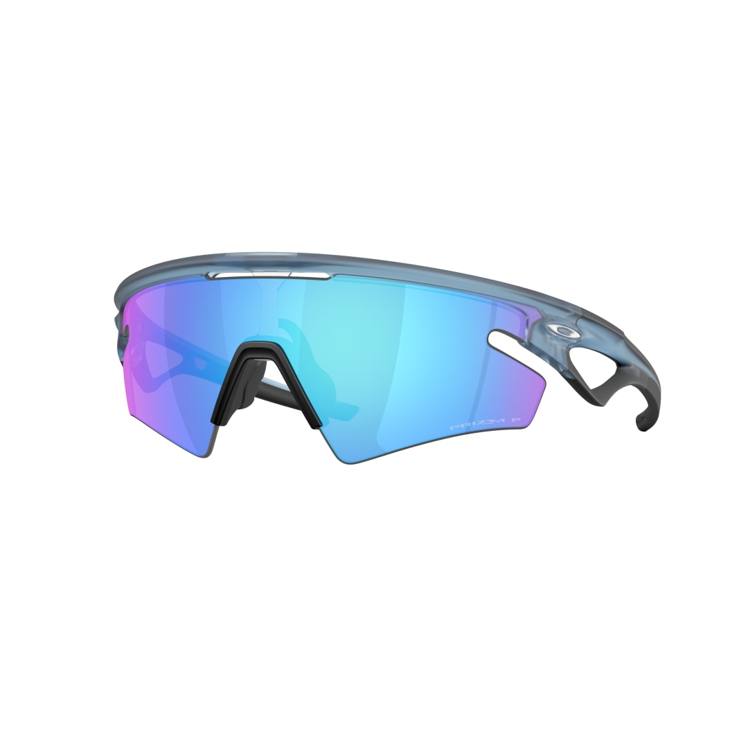 Oakley Sphaera™ Slash Deslavado transparente mate · Prizm sapphire polarizado