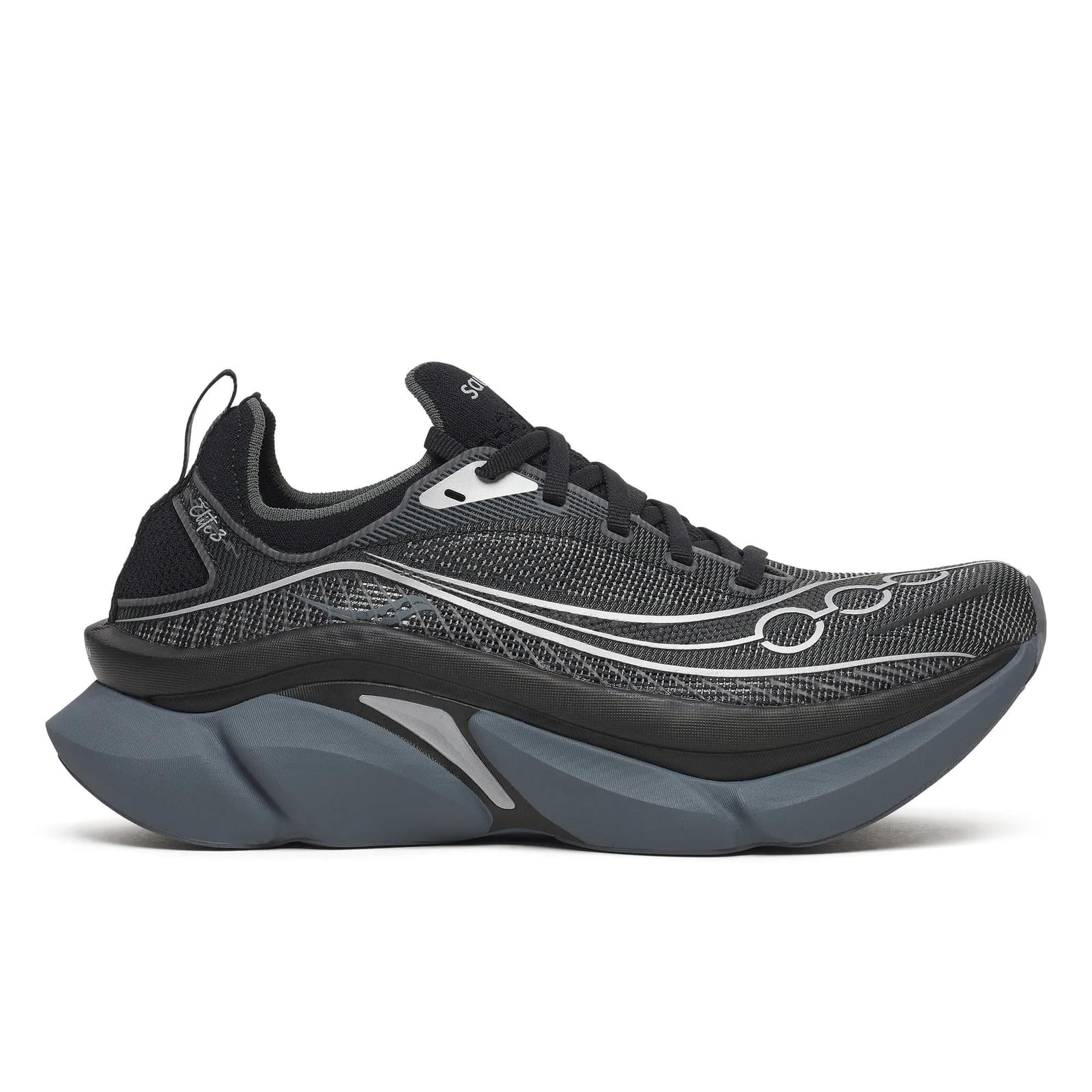 Saucony Endorphin Elite 3 para Unisex Negro/Gunmetal