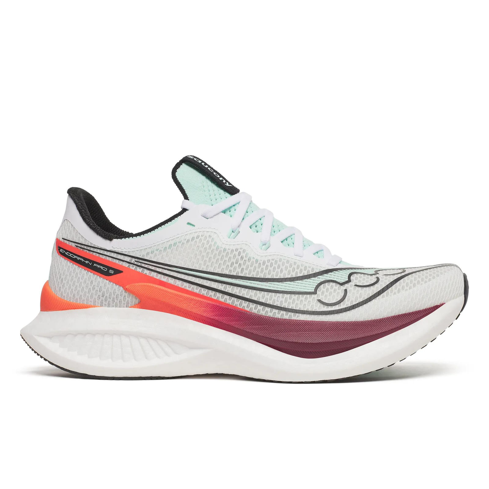 Saucony Endorphin Pro 5 para Hombre Blanco/Carmesí